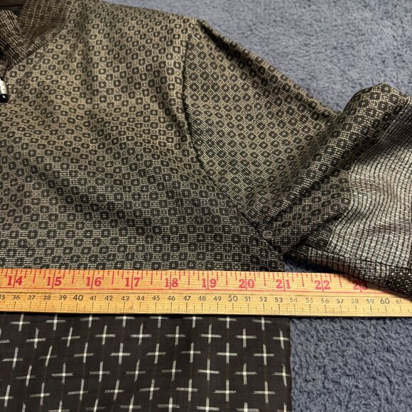 Vtg Melinda Phillips Sz S/M Asian Theme Brown Silk Two-Piece Patchwork **READ** - Picture 5 of 10